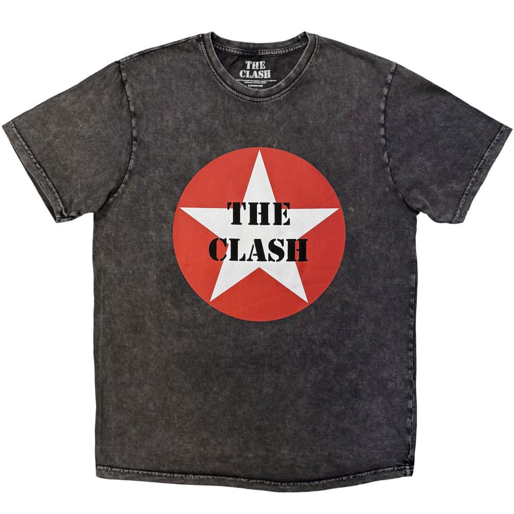 The Clash - Star Badge Herren TShirt - Grau